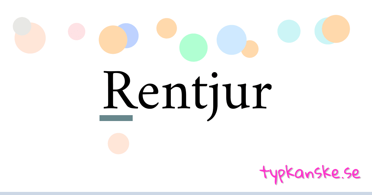 Rentjur synonymer korsord betyder förklaring och användning
