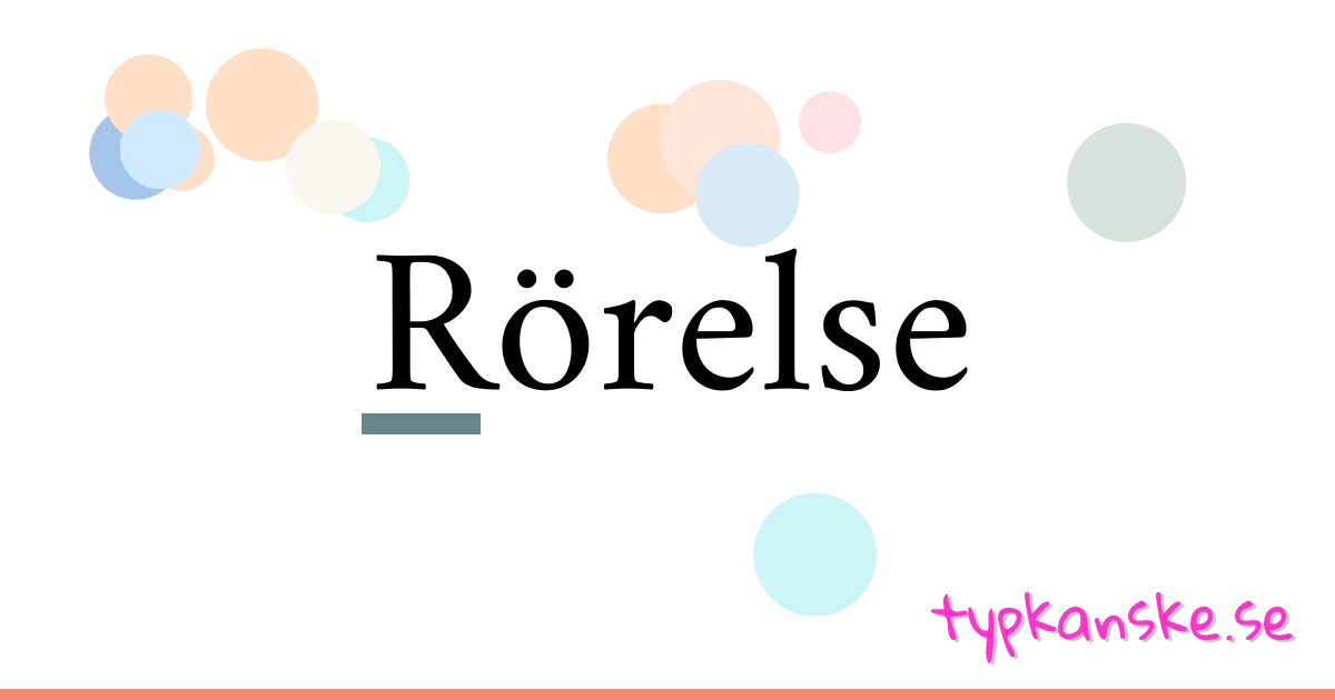Rörelse synonymer korsord betyder förklaring och användning