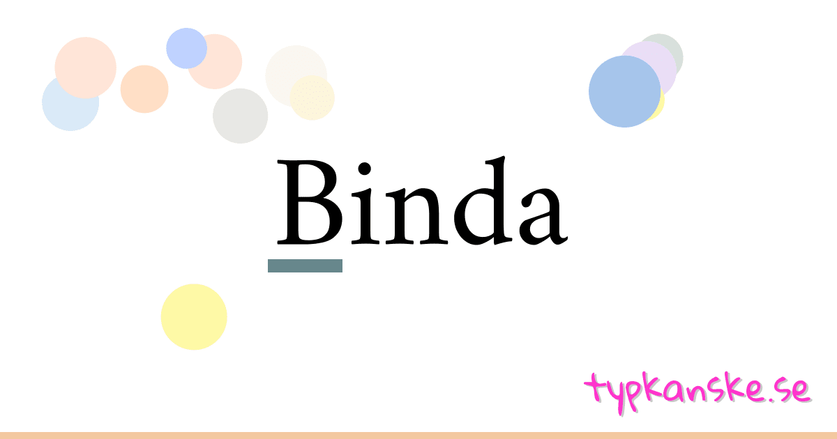 Binda synonymer korsord betyder förklaring och användning