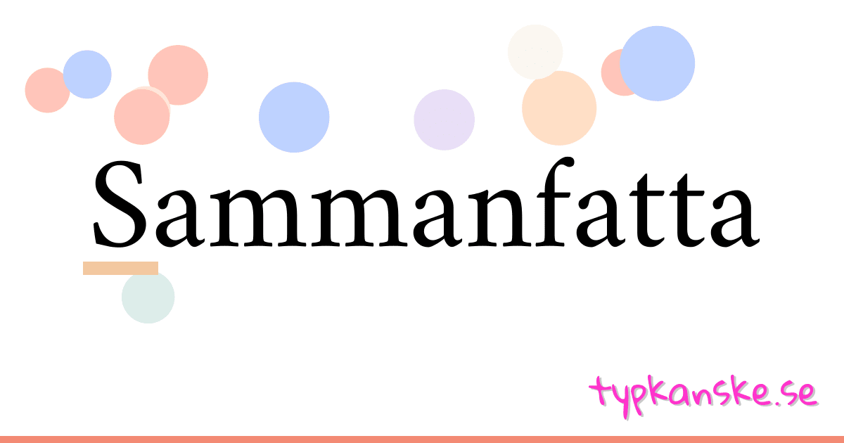 Sammanfatta synonymer korsord betyder förklaring och användning