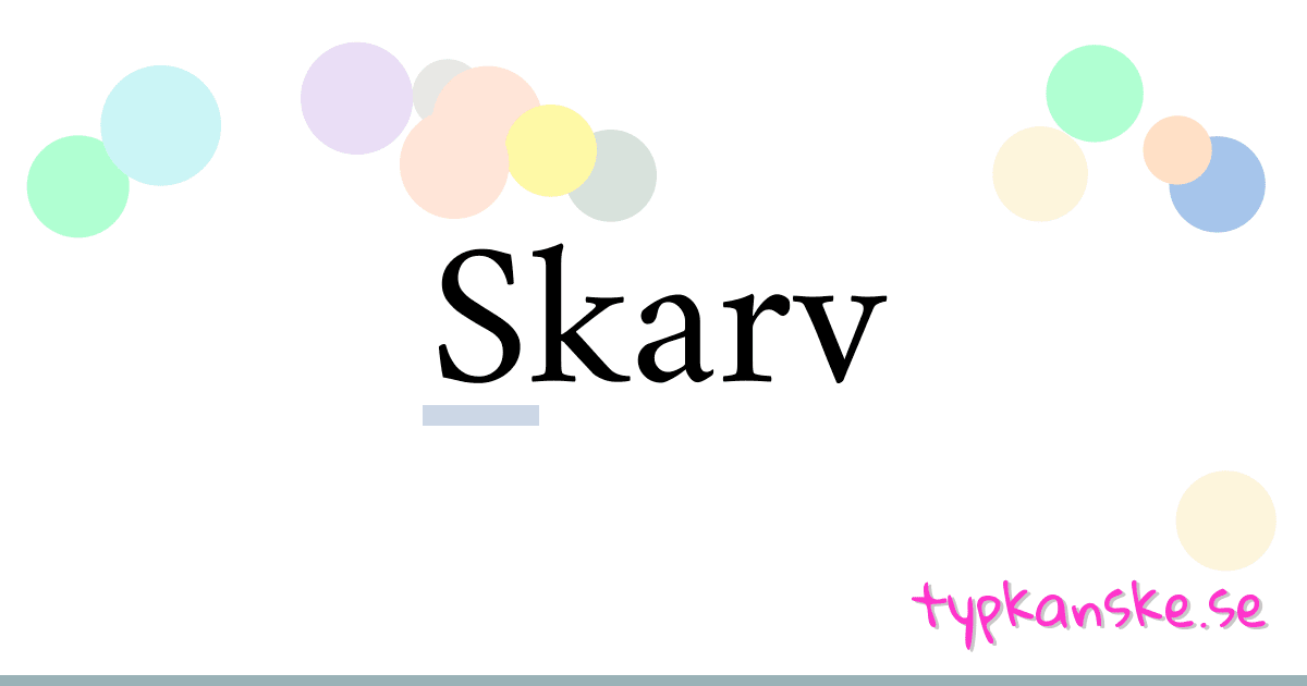 Skarv synonymer korsord betyder förklaring och användning