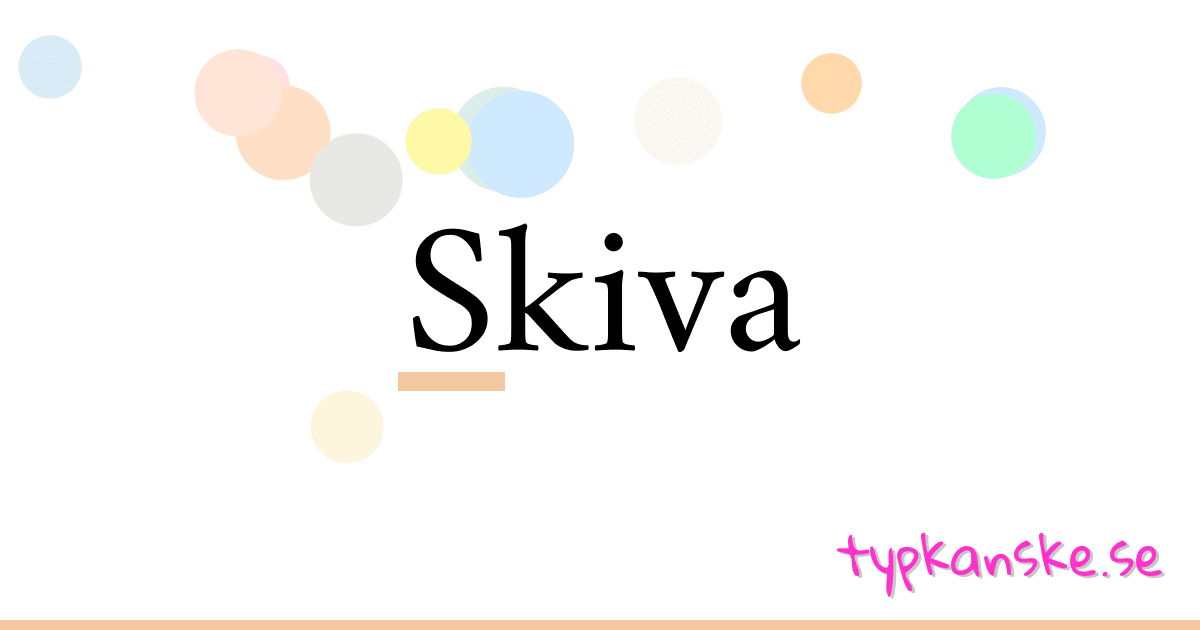 Skiva synonymer korsord betyder förklaring och användning