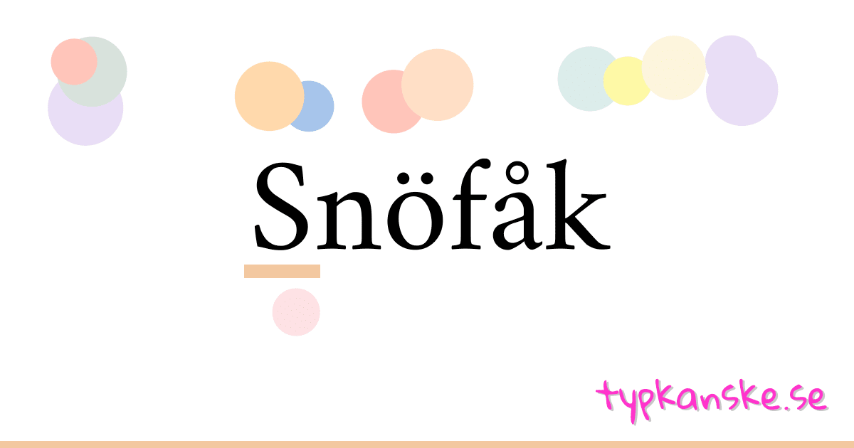 Snöfåk synonymer korsord betyder förklaring och användning