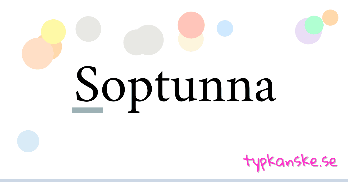 Soptunna synonymer korsord betyder förklaring och användning