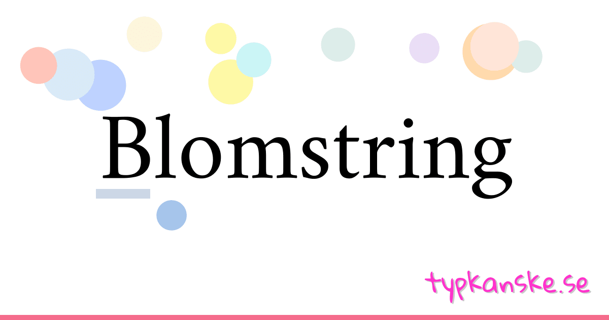 Blomstring synonymer korsord betyder förklaring och användning
