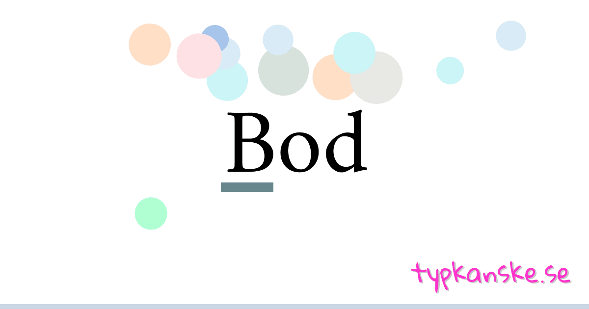 Bod synonymer korsord betyder förklaring och användning