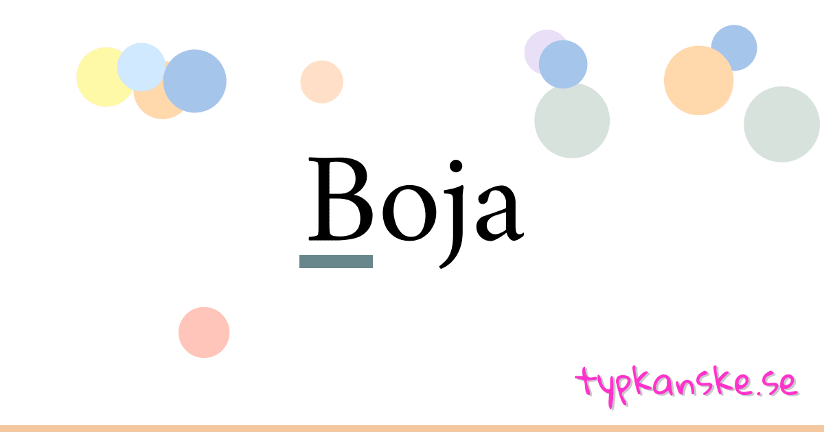 Boja synonymer korsord betyder förklaring och användning