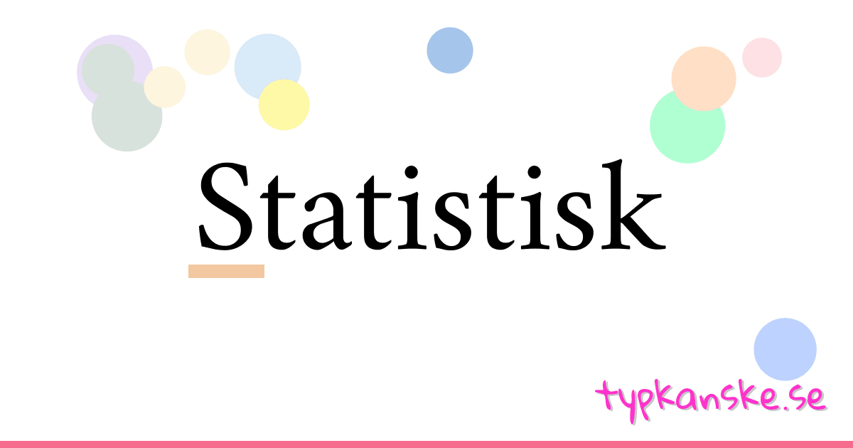 Statistisk synonymer korsord betyder förklaring och användning