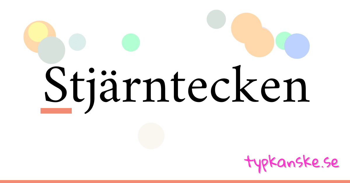 Stjärntecken synonymer korsord betyder förklaring och användning