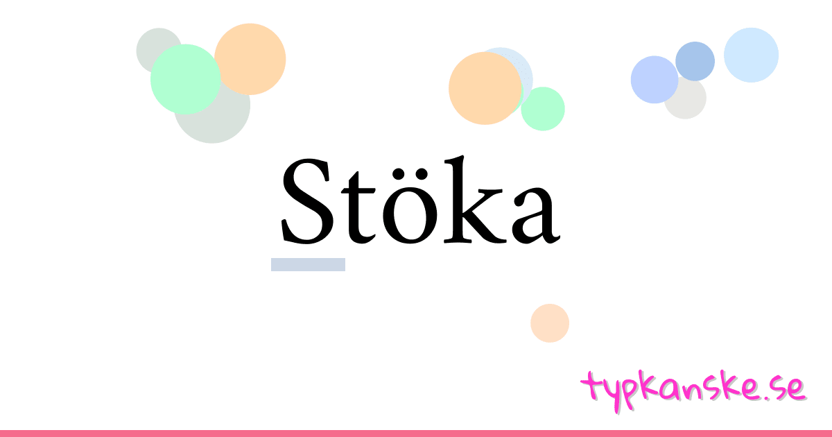 Stöka synonymer korsord betyder förklaring och användning