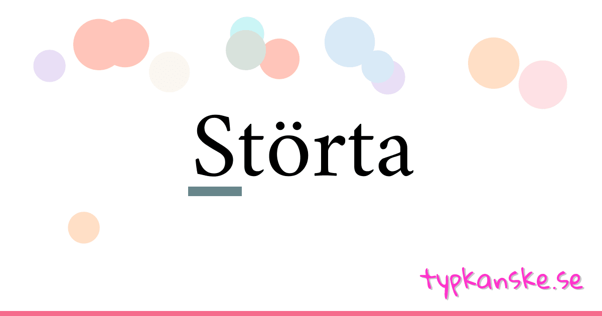 Störta synonymer korsord betyder förklaring och användning