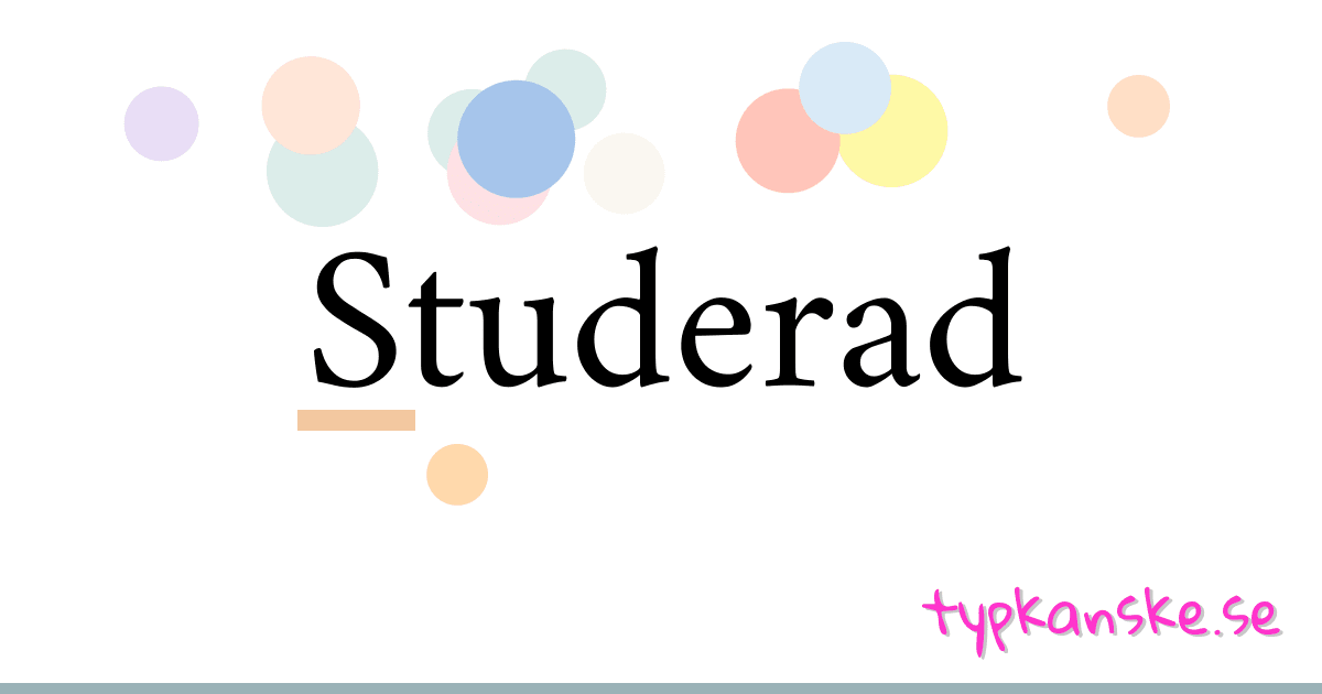 Studerad synonymer korsord betyder förklaring och användning