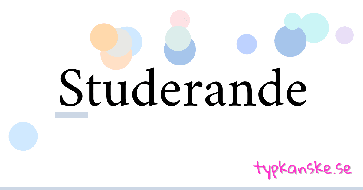 Studerande synonymer korsord betyder förklaring och användning