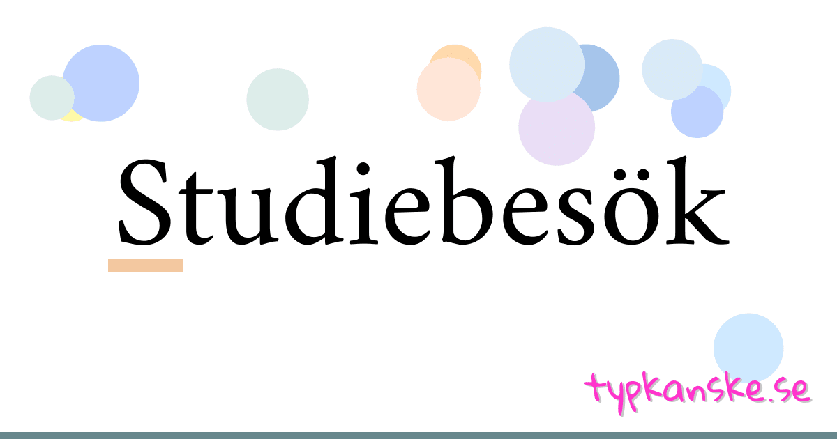 Studiebesök synonymer korsord betyder förklaring och användning