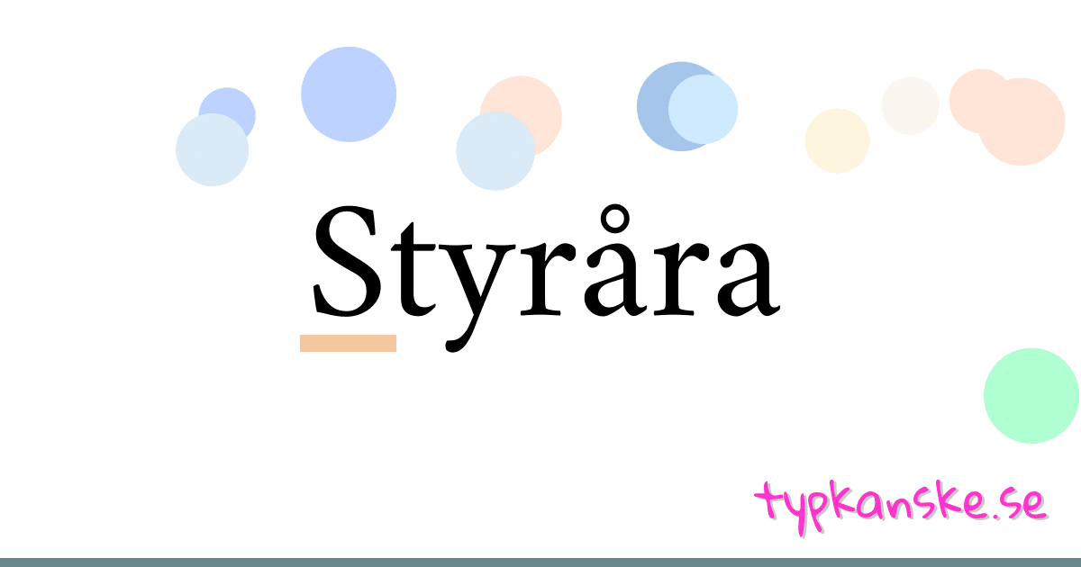 Styråra synonymer korsord betyder förklaring och användning
